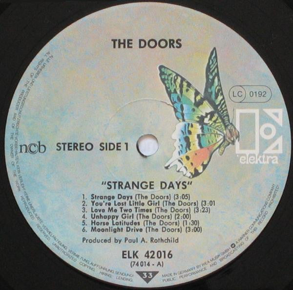 The Doors : Strange Days (LP, Album, RE)