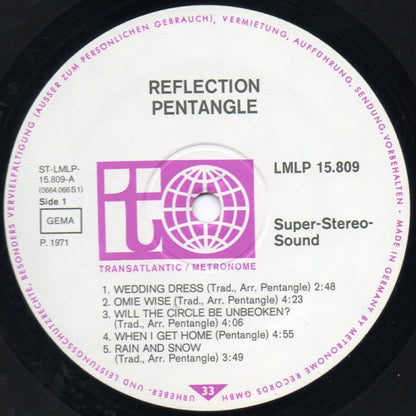 Pentangle : Reflection (LP, Album, Gat)