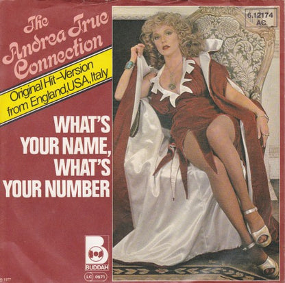 Andrea True Connection : What's Your Name, What's Your Number (7", Single)
