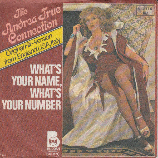 Andrea True Connection : What's Your Name, What's Your Number (7", Single)