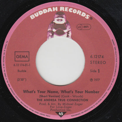Andrea True Connection : What's Your Name, What's Your Number (7", Single)