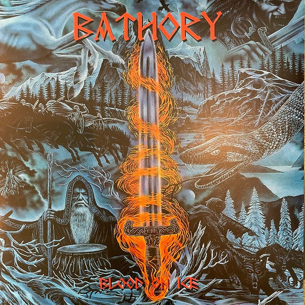 Bathory : Blood On Ice (2xLP, Album, Ltd, RE, RM)