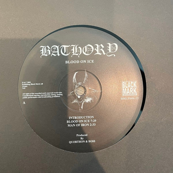 Bathory : Blood On Ice (2xLP, Album, Ltd, RE, RM)