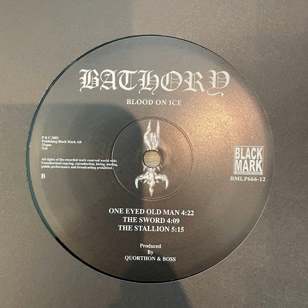 Bathory : Blood On Ice (2xLP, Album, Ltd, RE, RM)
