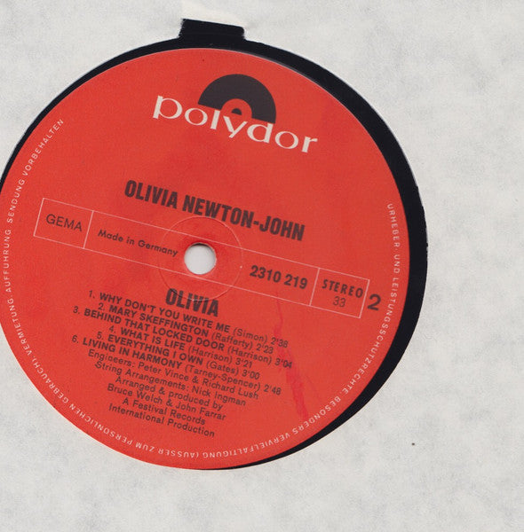 Olivia Newton-John : Olivia Newton-John (LP, Album)