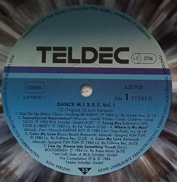 Various : Dance Mixes Vol. 1 (LP, Comp, Mixed, Gre)