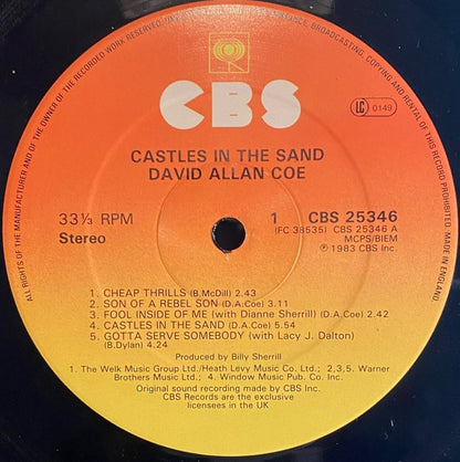 David Allan Coe : Castles In The Sand (LP, Album)