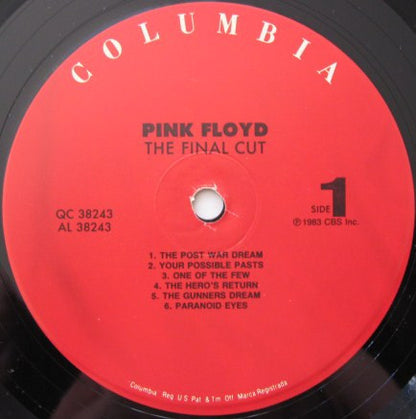 Pink Floyd : The Final Cut (LP, Album, RE, Red)