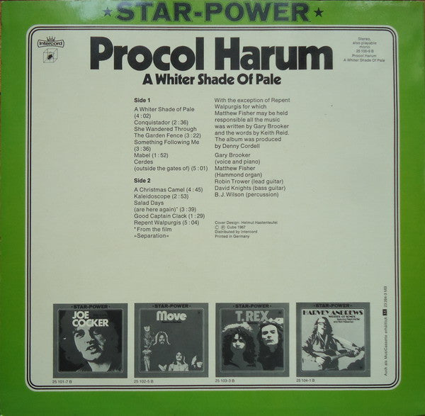 Procol Harum : A Whiter Shade Of Pale (LP, Album, RE)