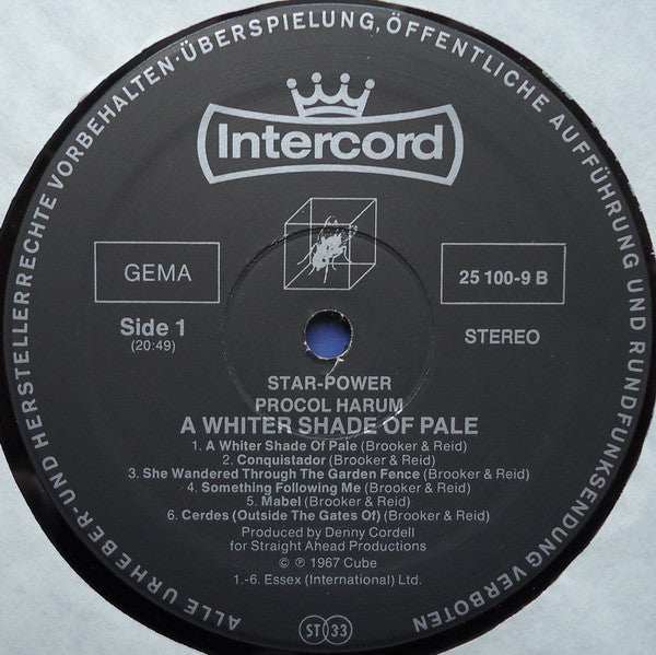 Procol Harum : A Whiter Shade Of Pale (LP, Album, RE)