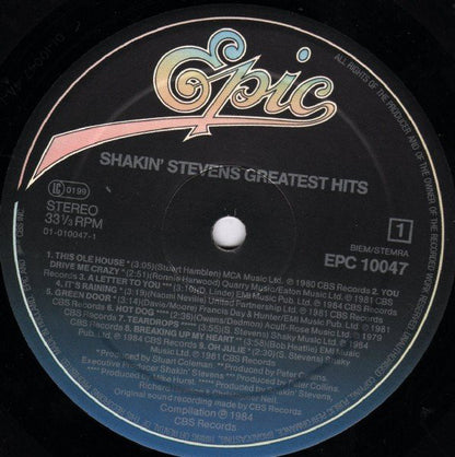 Shakin' Stevens : Greatest Hits Vol. 1 (LP, Comp)