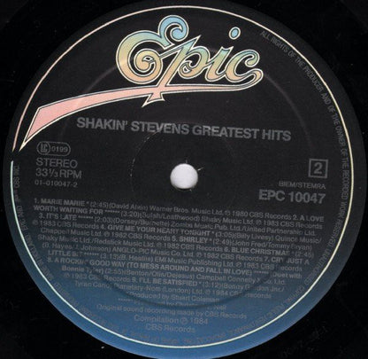 Shakin' Stevens : Greatest Hits Vol. 1 (LP, Comp)