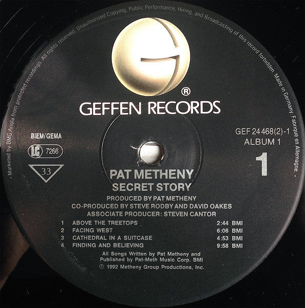 Pat Metheny : Secret Story (2xLP, Album)