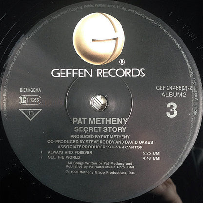 Pat Metheny : Secret Story (2xLP, Album)