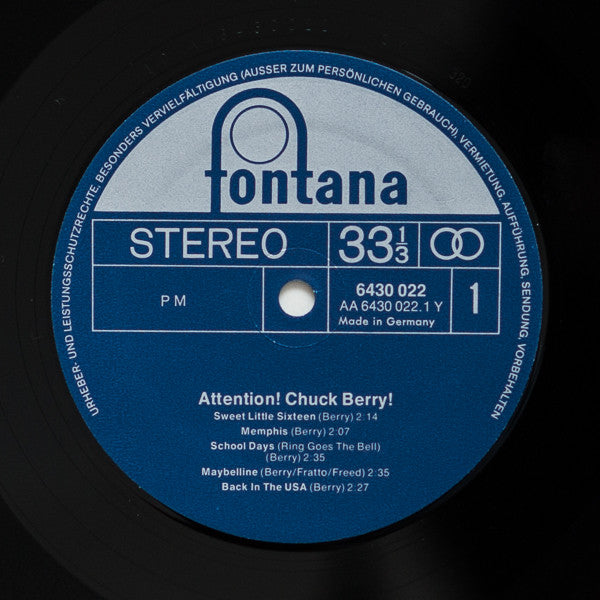 Chuck Berry : Attention! Chuck Berry! (LP, Album, RE)