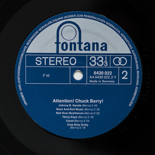 Chuck Berry : Attention! Chuck Berry! (LP, Album, RE)
