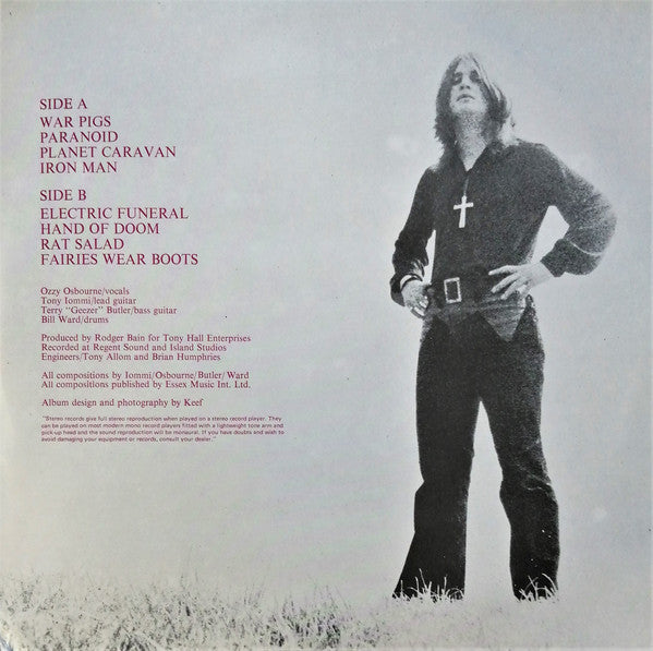 Black Sabbath : Paranoid (LP, Album, RE, Gat)