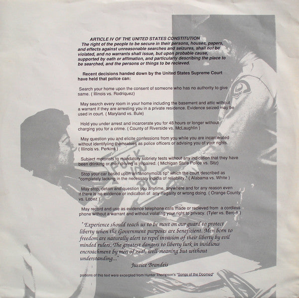 Christ On A Crutch : Crime Pays When Pigs Die (LP, Album, Red)