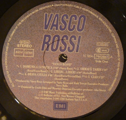 Vasco Rossi : Vasco Rossi (LP, Comp)