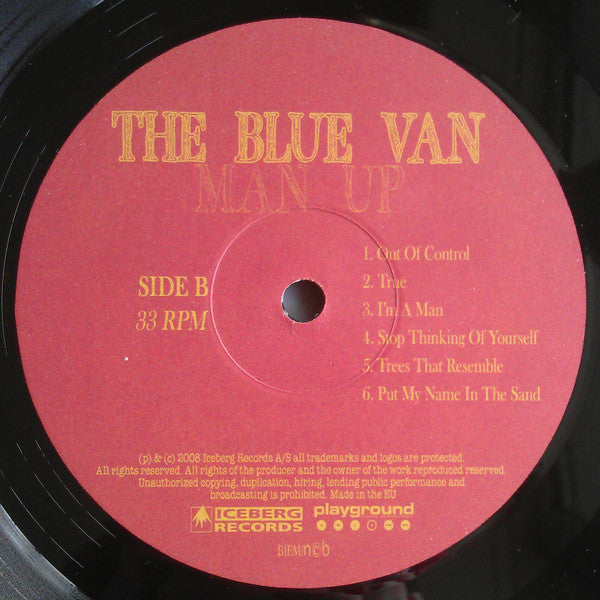 The Blue Van : Man Up (LP, Album)