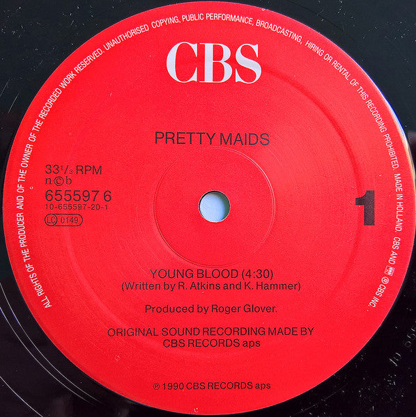 Pretty Maids : Young Blood (12")