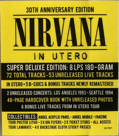 Nirvana : In Utero (Box, Dlx, 30t + LP, Album, RE, RM, 180 + LP, RM, 1)