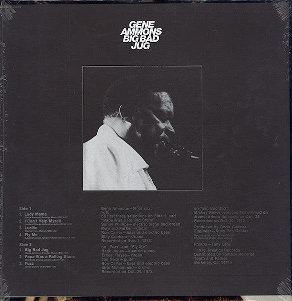 Gene Ammons : Big Bad Jug (LP, Album, Ind)