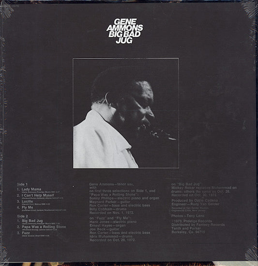 Gene Ammons : Big Bad Jug (LP, Album, Ind)