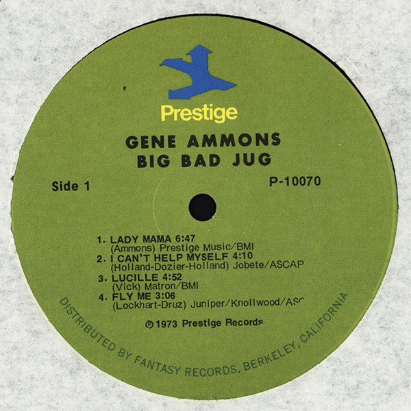 Gene Ammons : Big Bad Jug (LP, Album, Ind)