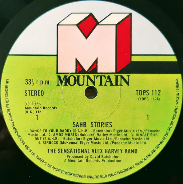 The Sensational Alex Harvey Band : SAHB Stories (LP, Album, Gat)