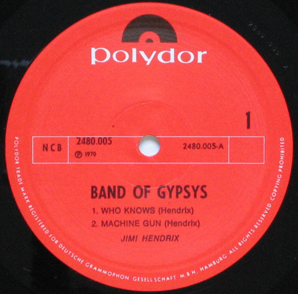 Jimi Hendrix : Band Of Gypsys (LP, Album, 180)