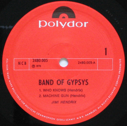 Jimi Hendrix : Band Of Gypsys (LP, Album, 180)