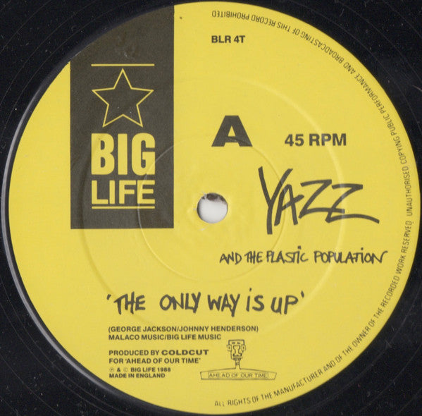 Yazz And The Plastic Population : The Only Way Is Up (12", Single)