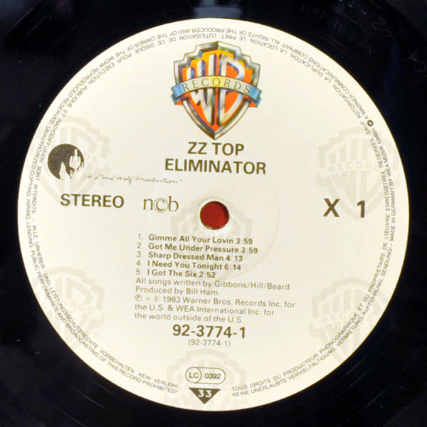 ZZ Top : Eliminator (LP, Album)