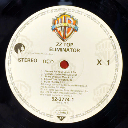 ZZ Top : Eliminator (LP, Album)