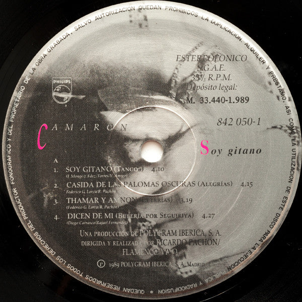 El Camarón De La Isla Con The Royal Philharmonic Orchestra : Soy Gitano (LP, Album)