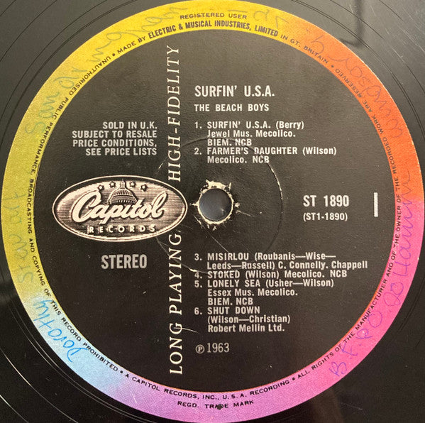 The Beach Boys : Surfin' USA (LP, Album)