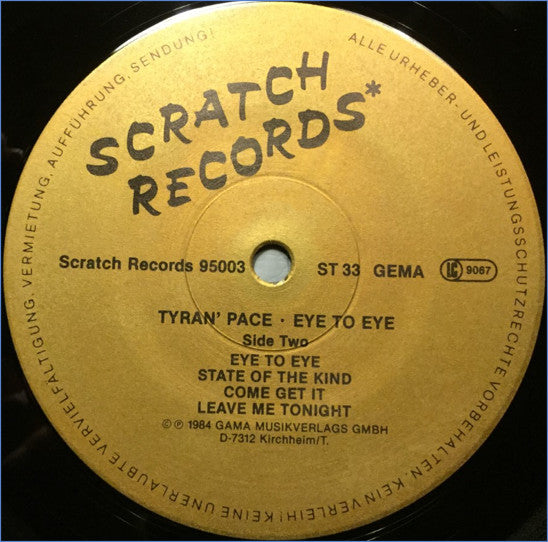 Tyran Pace : Eye To Eye (LP, Album)