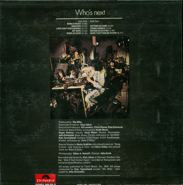 The Who : Who's Next (LP, Album)