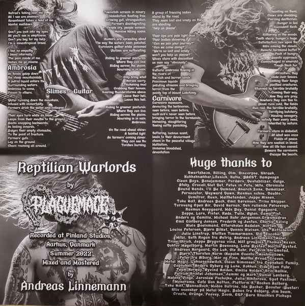 Plaguemace : Reptilian Warlords (LP, Album, Ltd, Gre)