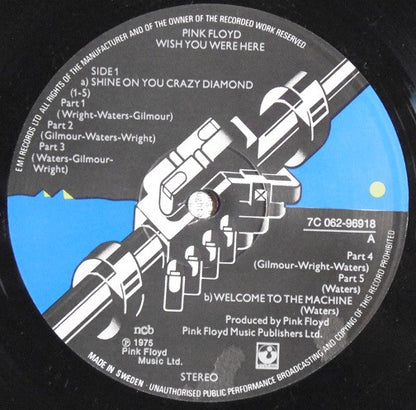 Pink Floyd : Wish You Were Here (LP, Album)