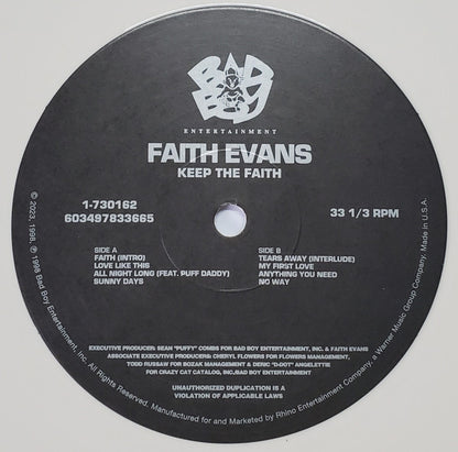 Faith Evans : Keep The Faith (LP, Whi + LP + Album, Ltd, RE)