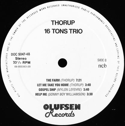 Peter Thorup : 16 Tons Trio (2xLP, Album)