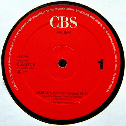 Kaoma : Lambada (12", Maxi)