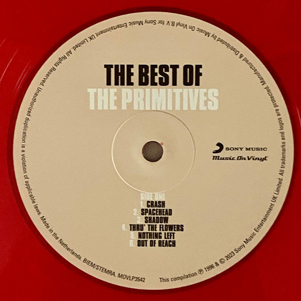 The Primitives : The Best Of The Primitives (2xLP, Comp, Ltd, Num, RE, Red)