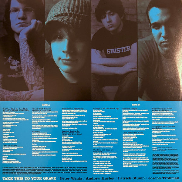Fall Out Boy : Take This To Your Grave (LP, Album, Ltd, RE, Blu)