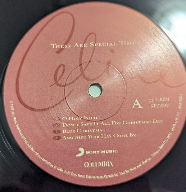 Céline Dion : These Are Special Times (2xLP, Album, RE)