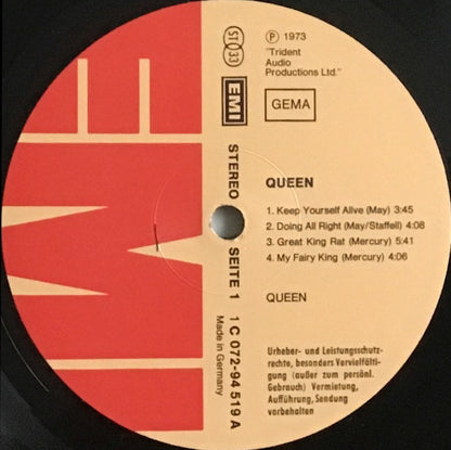 Queen : Queen (LP, Album, RE)