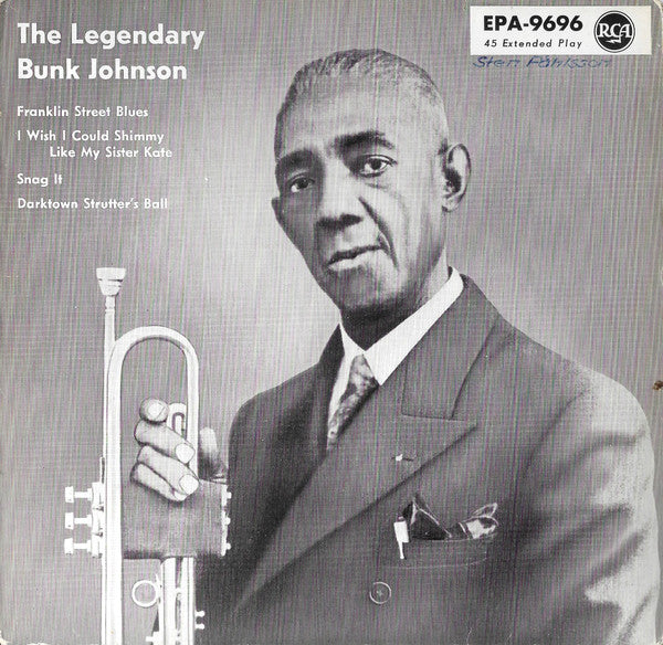 Bunk Johnson And His New Orleans Jazz-Band* : The Legendary Bunk Johnson (7", EP)