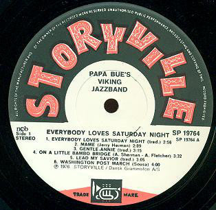 Papa Bue's Viking Jazzband* Med Liller* : Everybody Loves Saturday Night (LP)